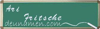 Ari Fritsche Visitenkarte